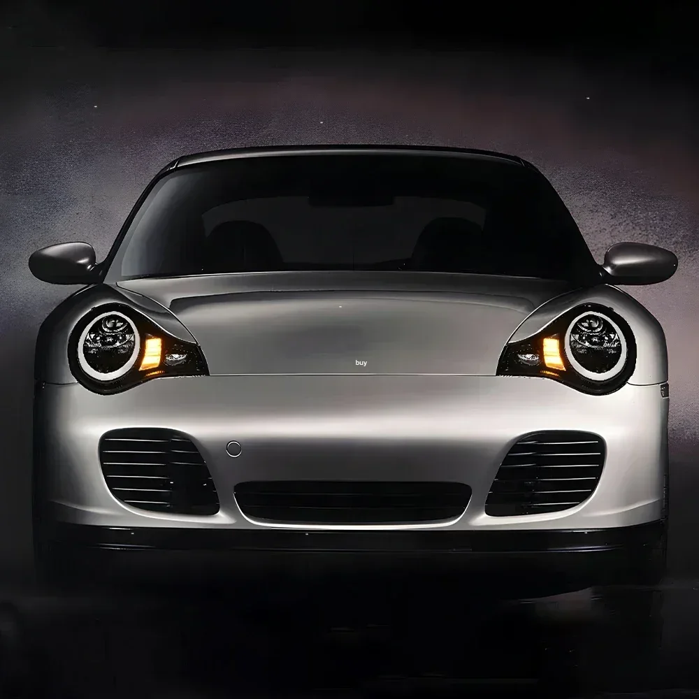 For Porsche 911 996 1998-2004 Car Front Lamps Upgrade High Quality Projector Lens Car Accessories LED Auto Headlights Assembly 3