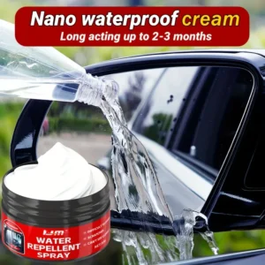 Car Glass Waterproof Paste Kit: Hydrophobic Anti-Rain/Anti-Fog Coating, Suitable for Car Windows, Mirrors & Bathroom Glass 1