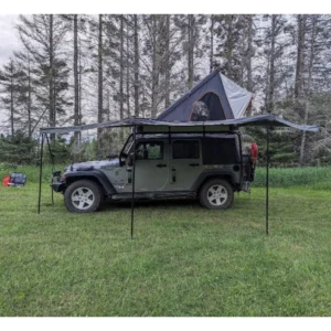 Aluminium Up Hardshell Rooftop Tent, Four-Season Waterproof One Bedroom Easy Setup Tent Van SUV Truck Car Camping 1