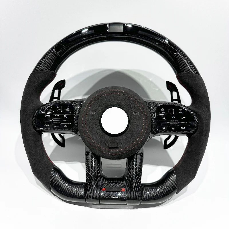 Black Carbon Fiber Sports Steering Wheel for Mercedes-Benz S-Class G-Class AMG W809 W212 W205 W213 W216 W217 W218 W222 W253 2