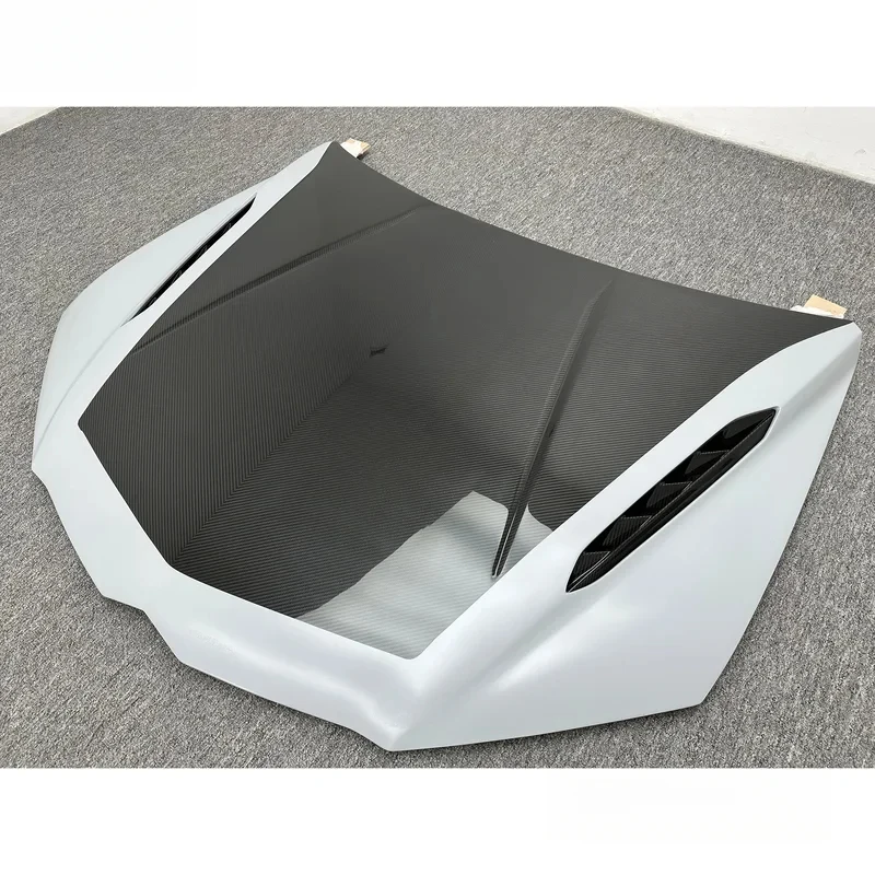 High Quality Partial Dry Carbon Fiber Engine Bonnet Cover Fit Luxury Full Size SUV 2018-2019 Auto Exterior Performance Modificat 1