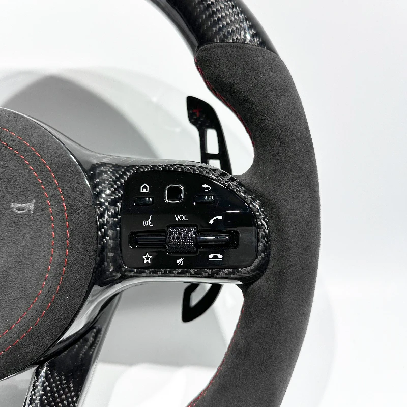 Black Carbon Fiber Sports Steering Wheel for Mercedes-Benz S-Class G-Class AMG W809 W212 W205 W213 W216 W217 W218 W222 W253 3