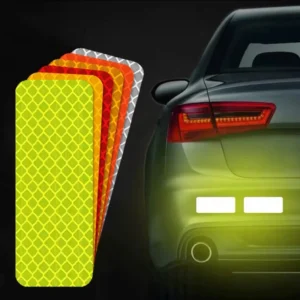 10pcs/set Car Bumper Reflective Safety Strip Stickers Car Reflective Sticker Reflective Warning Safety Tape 1