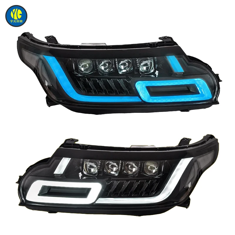 YU GUANG for Land Range Rover Sport L494 2014 2017 Accessories Upgrade LED Headlight Dynamic Turn Signal Projector 4 Lens 2