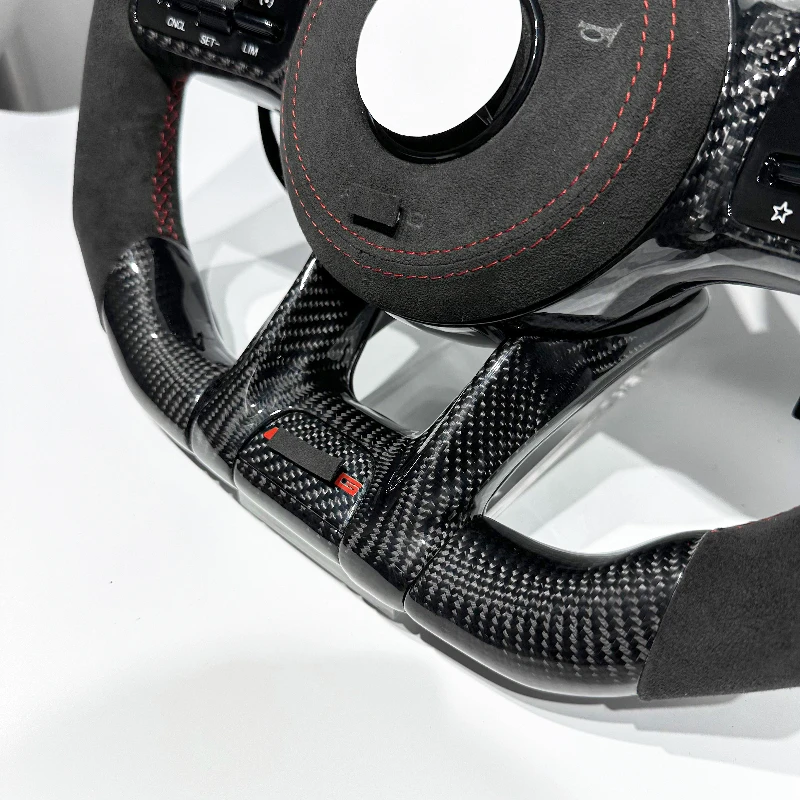 Black Carbon Fiber Sports Steering Wheel for Mercedes-Benz S-Class G-Class AMG W809 W212 W205 W213 W216 W217 W218 W222 W253 4