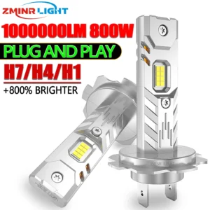 H7 H4 H1 LED Lights for Car Headlight Bulb 1000000LM Mini Wireless Auto Lamp +800% Bright Spotlights Automobile LED Headlamp 12V 1