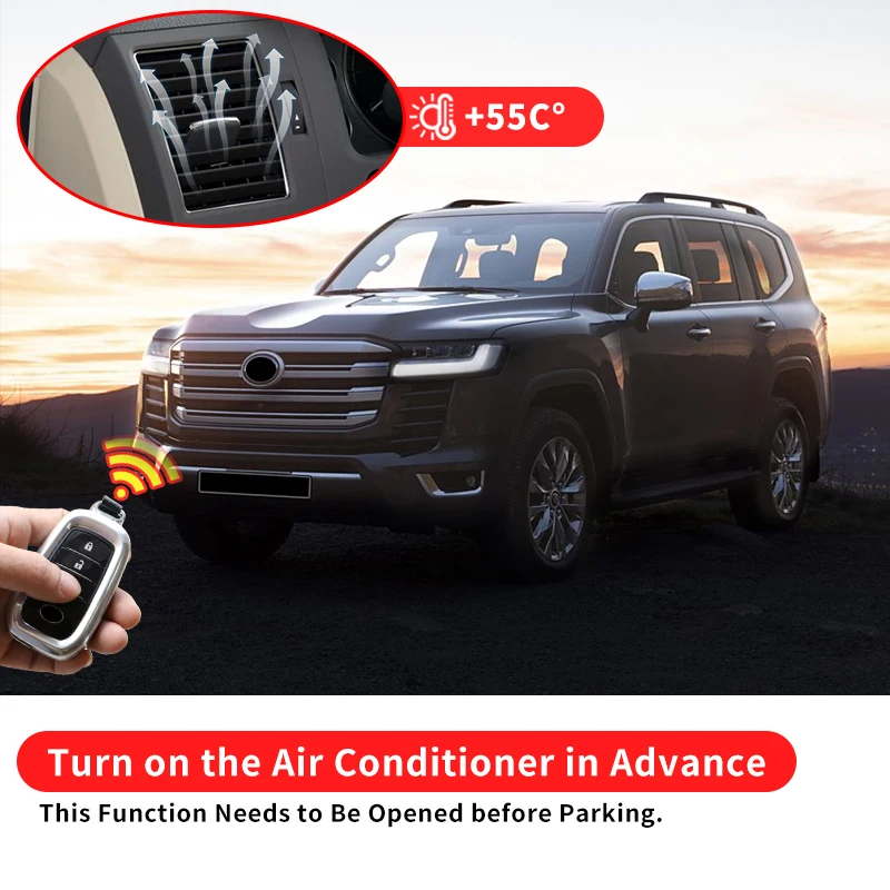 Remote Key Starter,For Toyota Land Cruiser 300 2016-2021 2020 2019 Interior Upgraded Modification accessories,body kit LC300 3