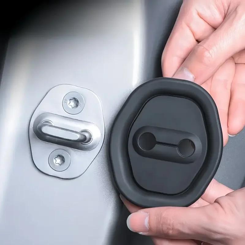4PCS General Motors Door Lock Rubber Sleeve Protective Pad Door Shock Absorption Buffer Anti-collision Paste 1