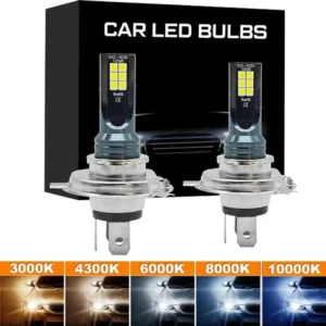 2Pcs Super Bright H4 H7 Led Bulb Car Headlight Motorcycle H1 H3 H8 H9 H11 Auto Fog Lamps 9005 9006 HB3 HB4 Light 12v 24V 80W 1