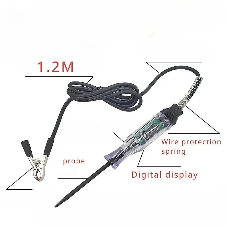 Car Truck Voltage Circuit Tester Auto Tools Car Diagnostic Probe Test Pen Light Bulb Electric Measuring Pen Tools 3