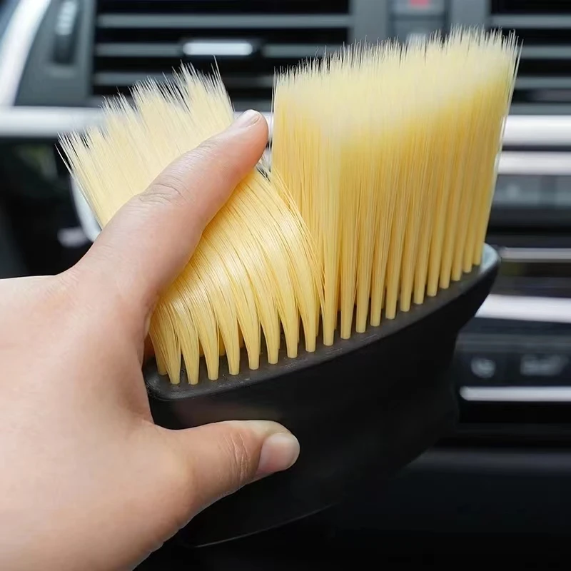 Car interior sweeping dust soft brush car wash tool artifact car interior gap dust brush air outlet cleaning brush 5