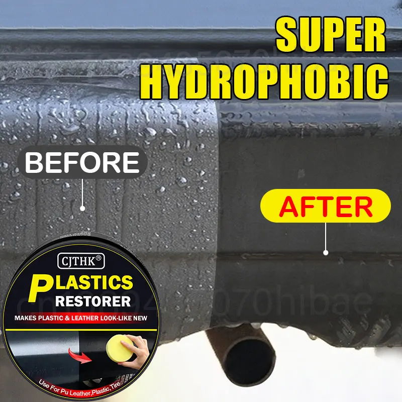 Car Plastic Restorer Back To Black Gloss Car Cleaning Products Plastic Leather Restore Auto Polish And Repair Coating Renovator 4