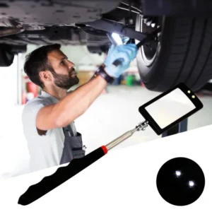 Car 360° Inspection Mirror LED Light Telescoping Mirrors Extend Mechanic Tools Inspection Mirror Telescopic Handle Repairing Too 1