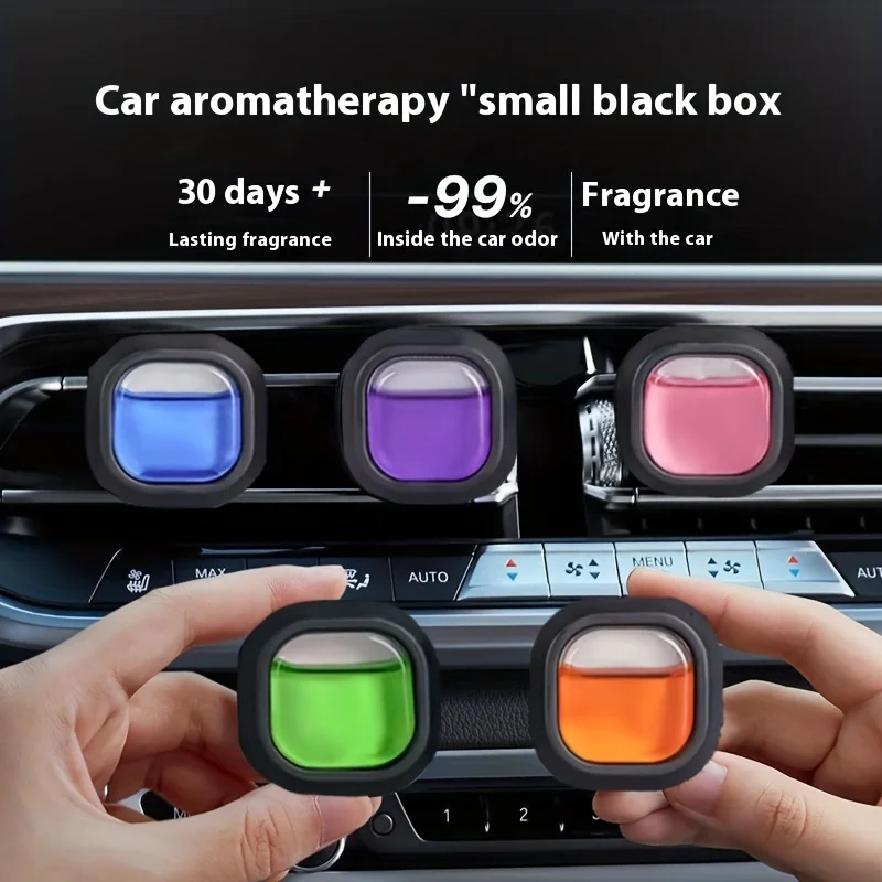 30-Day Long-Lasting Car Air Freshener Vent Clip - Essential Oil Scented Odor Eliminator, 0.14 oz Each, Non-Toxic Fragrance Sourc 1