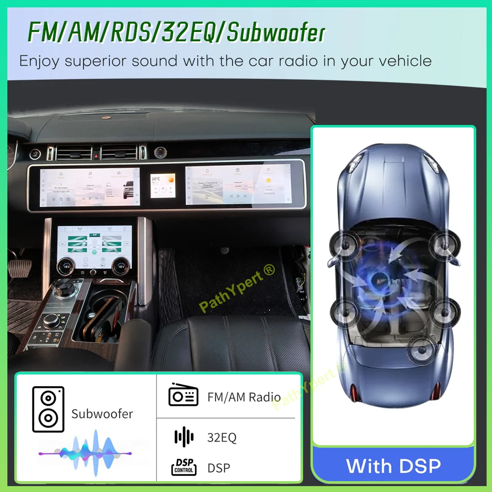 Three-Screen Interaction Android15 For Land Rover Range Rover Sport L494 2013-2017 Car Radio Carplay BT GPS Available In 3Colors 5