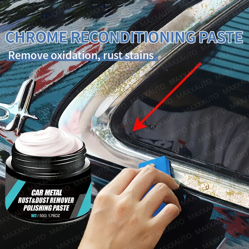 Car Rust Restoration Paste for Chrome Parts of Auto Rust And Fading on Car Wheels Designed for Renewing Oxidized Scratch Repair 1