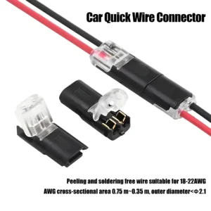 10/20/30/50/100 Pcs D2 Waterproof Plug Wire Connector 2 Pin Way Cable Plug Car Electric Wire Snap Connectors Strip Terminal 1
