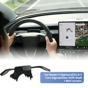 HUD Gear Shift Lever for Tesla Model 3 Highland 2024+ Smart Turning Stalks HUD Instrument Display Physical Shift Grab Kit Handle 1