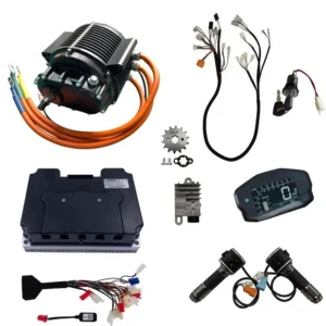 QS MOTOR 12000W Geared Hall Version Motor Mid-Drive Power Train Complete Conversion Kits For Electric Motorcycle 1
