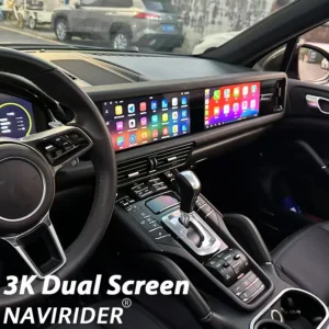 12.3inch 3K Double Android 13 Screen For Porsche Cayenne 2010-2017 Car Radio Player Multimedia Stereo Navigation DSP GPS Carplay 1