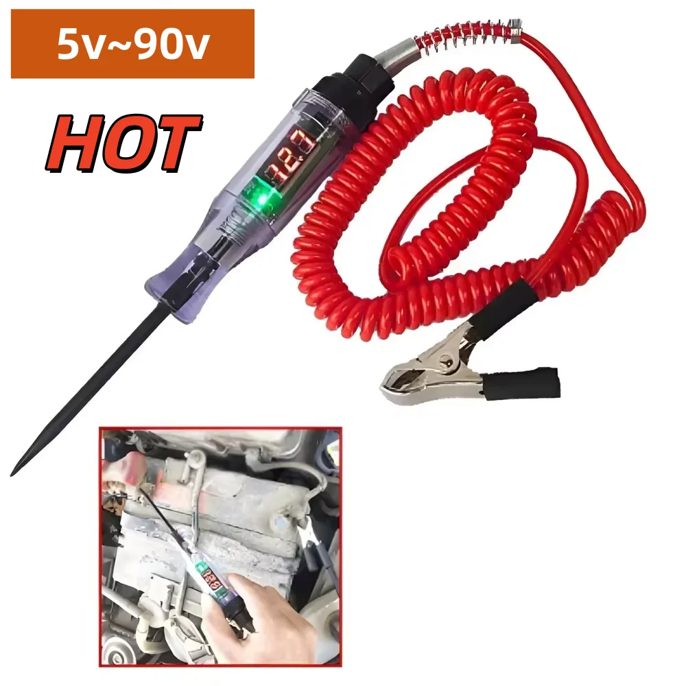 Car Truck Voltage Circuit Tester Auto 6V 24V Tools Car Diagnostic Probe Test Pen Light Bulb Electric Measuring Pen Tools 1