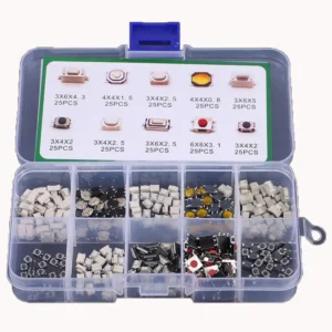 100/200/250pcs 10 Types Durable Car Remote Control Tablet Actile Push Button Switch Car Keys Button Touch Microswitch with Box 1