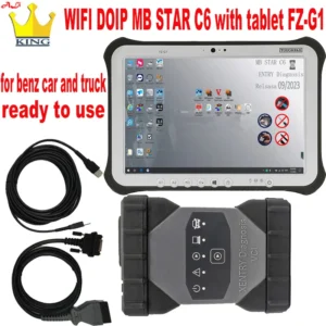 Origin 1:1 MB Star C6 DOIP Wifi Multiplexer VCI SSD Software v2023.09 Laptop Tablet FZ-G1 for Benz Car and Truck Ready to Use 1