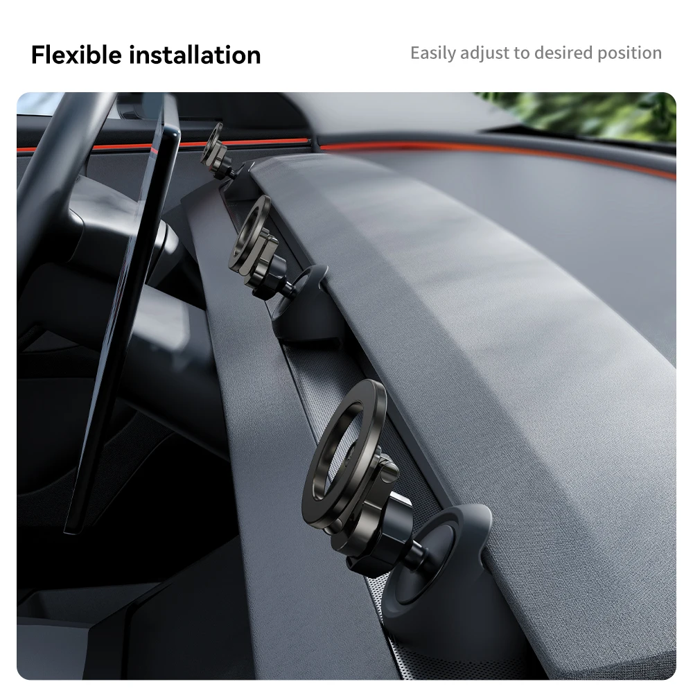 YZ For Tesla Model 3 Y Highland Juniper 2025 Stronger Magnetic adjustable Metal Car Phone support silicone base holder 5