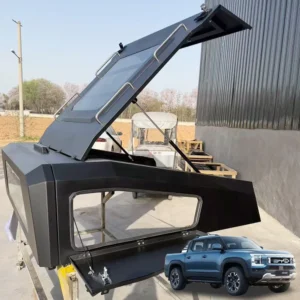 Split Type Manganese Steel High Bed Cover for BYD Shark 5/6 Pickup Angled Sport Lid 1