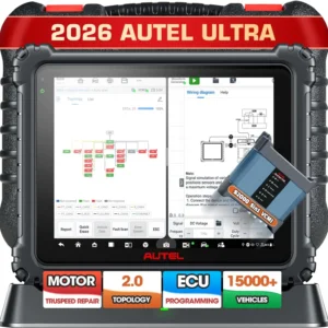 Autel MaxiSys Ultra Intelligent Scanner  MSUltra Top Bidirectional Diagnostic Scan Tool Topology 2.0 5-IN-1 VCMI Motor Truspeed 1