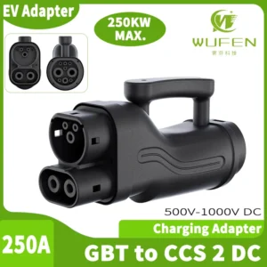 WUFEN EV Fast Charger Adapter GBT to CCS 2 Connector 250KW Super Fast Charging Station EV Adapter GB/T20234-CCS2 Converter 250A 1