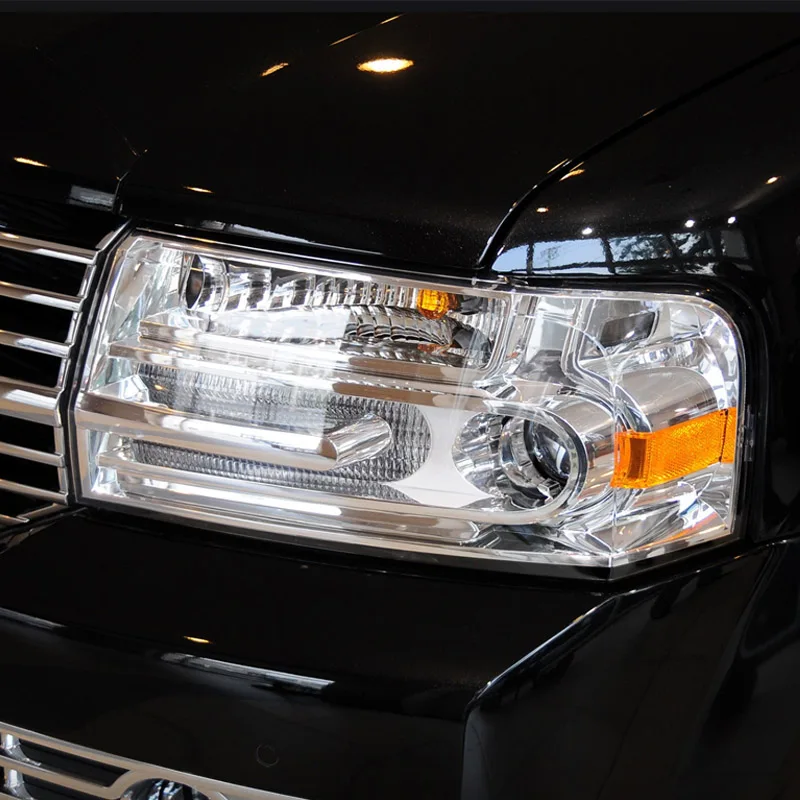 For Lincoln Navigator 2010 2011 - 2013 Headlight Shell Headlamp Cover Replace Lamp Shade Headlamp Lens Glass 4