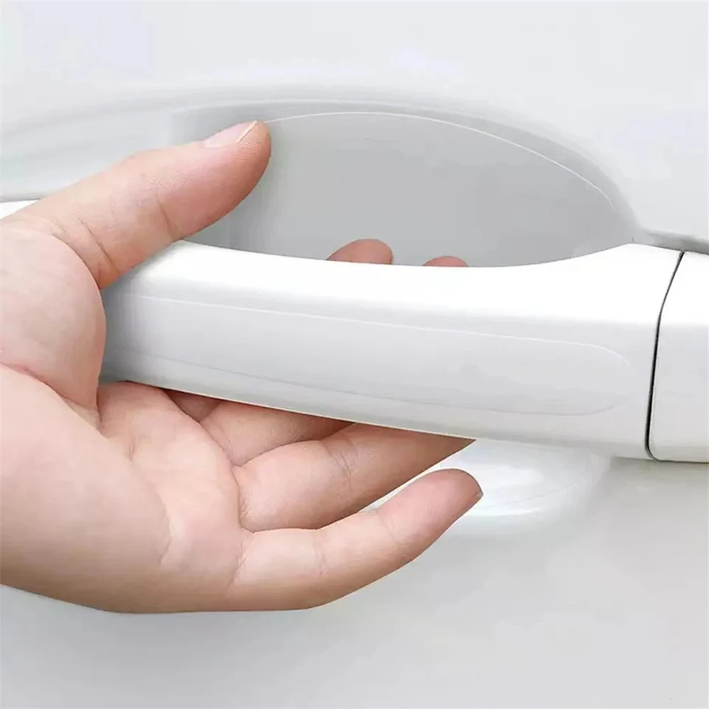 Universal Car Door Handle Anti-scratch Protective Stickers Clear Invisible Car Door Wrist Paint Protection Film Decals 2