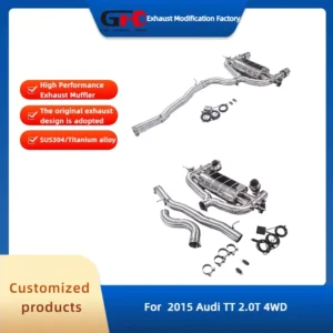 Catback Valvetronic Exhaust Pipe for Audi TT MK3 4WD 2.0T 2015-2024 High-Performance Stainless Steel Exhaust Muffler System 1