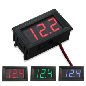 DC4.5V-30V Waterproof Digital Voltmeter Car Boat Motorcycle 0.56inch LED Display Volt Voltage Meter Mini Tester Panel Ammeter 1