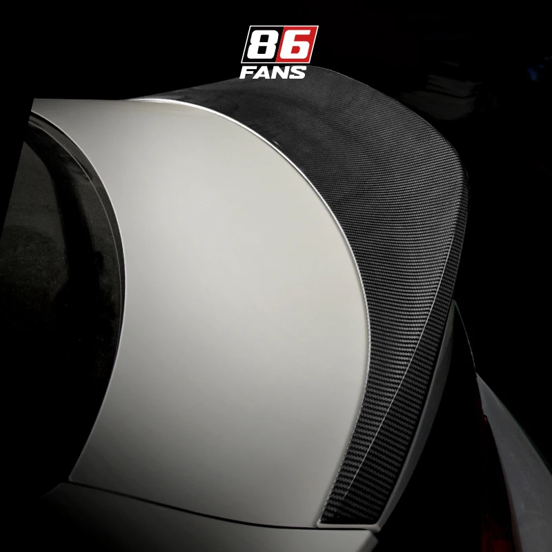 Real Carbon Fiber Rear Wing Tail Trunk Spoiler Tail Fins Trim For Toyota GR86 Subaru BRZ 2025 2024 2023 2022 Car Accessories 1