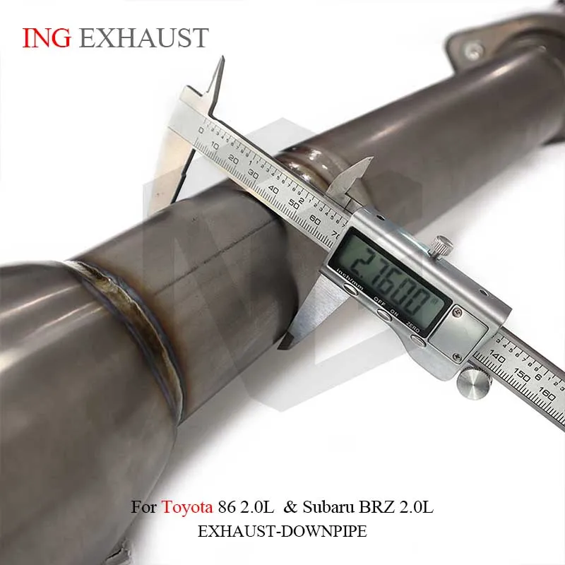 ING Titanium Exhaust for Toyota 86 2.0L / Subaru BRZ 2.0L | Header & Cat-Back System | High Performanc | Lightweight Design 5