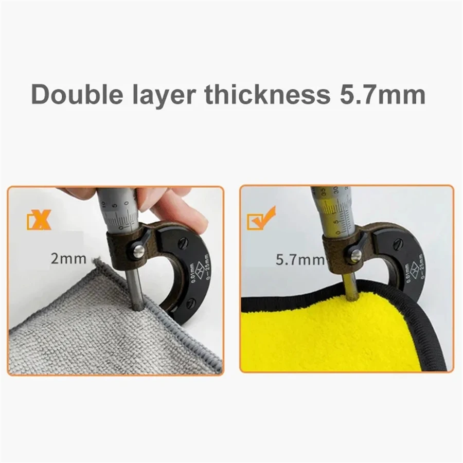 1/2/6pcs Microfiber Cleaning Towel Car Cleaning Cloths Professional Detailing Car Drying Microfiber Towel Wash Towel Accessories 6
