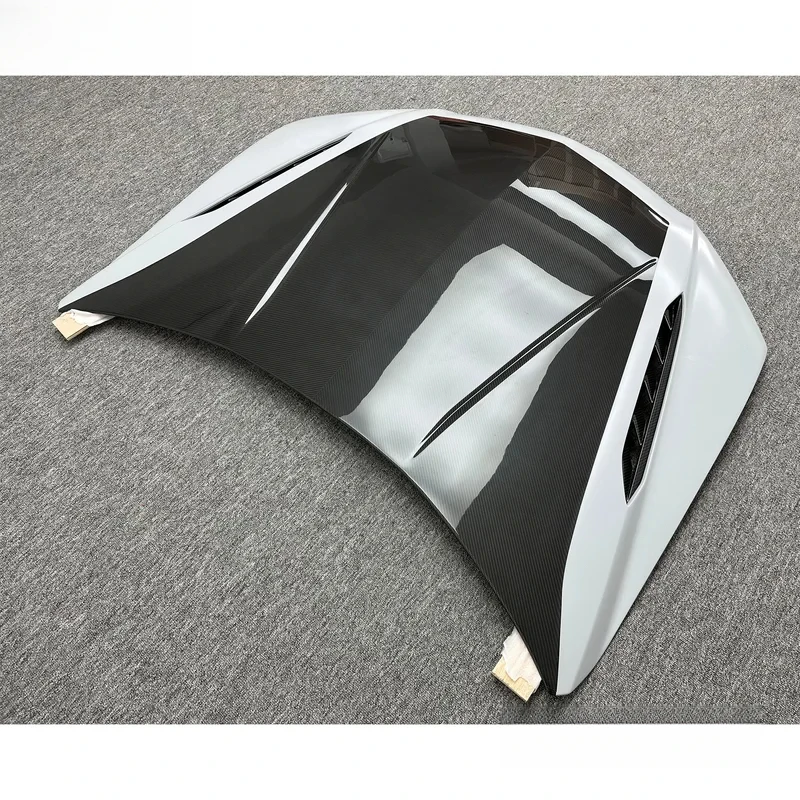 High Quality Partial Dry Carbon Fiber Engine Bonnet Cover Fit Luxury Full Size SUV 2018-2019 Auto Exterior Performance Modificat 2
