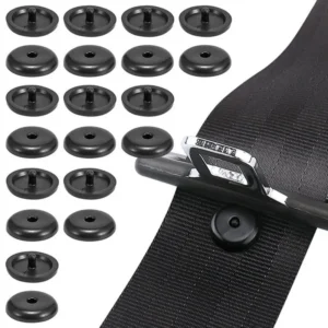 5/10pcs Car Safety Seat Belt Stopper Buckle Auto Seat Belt Spacing Limit Stop Plastic Anti-slip Seat Belt Stop Button 1