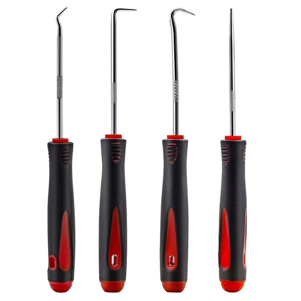Car Auto Vehicle Oil Seal Screwdrivers Set O-Ring Seal Gasket Puller Remover Pick Hooks Tools Sealing Repair Tools 16cm 4Pcs 1