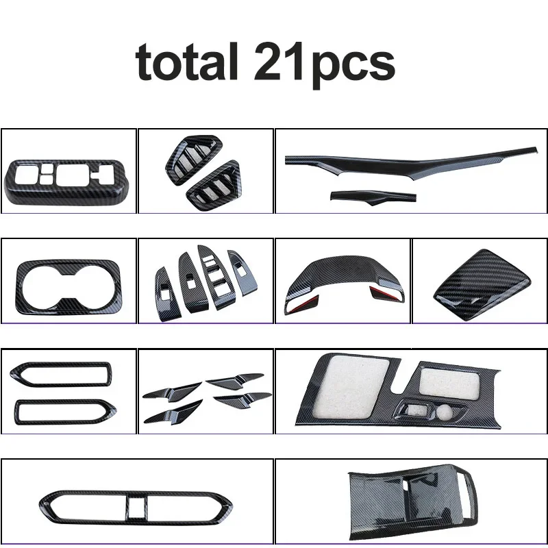 21pcs Carbon Fiber Pattern Interior for Changan UNI-T 2020-2023 UNIt 1