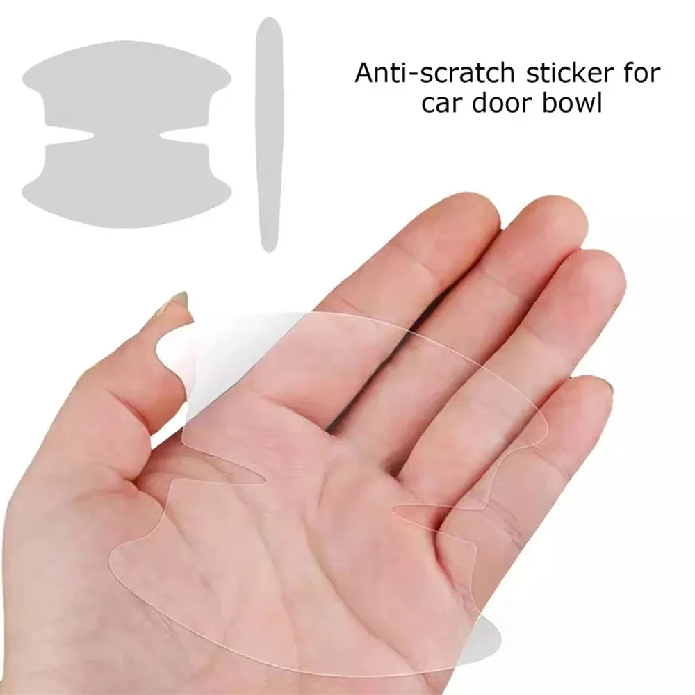 Universal Car Door Handle Anti-scratch Protective Stickers Clear Invisible Car Door Wrist Paint Protection Film Decals 3