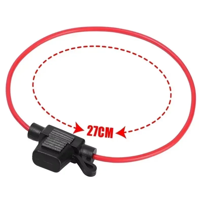 12V 30A with Fuses Blade Wire Cutoff Switch Socket Automotive Fuse Socket Car Mini Blade Fuse Holder Splash-proof Box 6