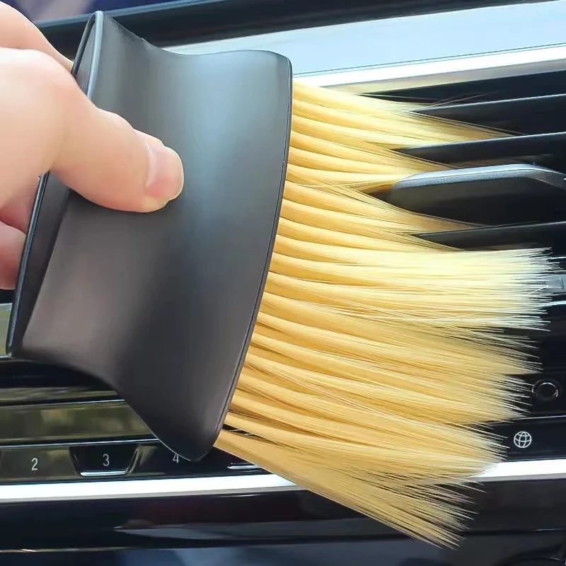 Car interior sweeping dust soft brush car wash tool artifact car interior gap dust brush air outlet cleaning brush 1