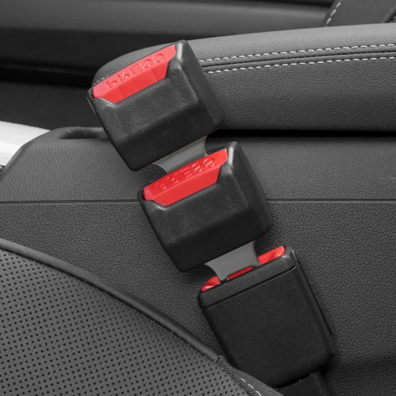 2PCS Car Seat Belt Clip Extension Plug Car Safety Seat Lock Buckle Seatbelt Clip Extender Converter Baby Car Seat Accessories 2