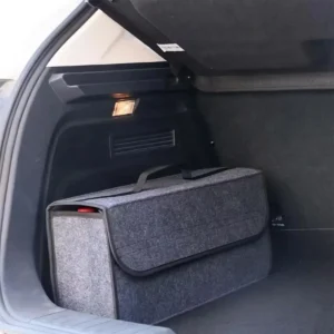 1PC Dark gray car felt storage box car storage bag enlarged and thickened soft felt storage box household storage box 1