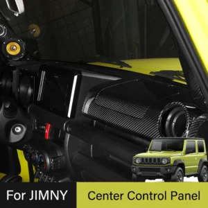 2PCS Carbon Fiber Center Console Dashboard Panel Cover For  Suzuki Jimny JB64 / JB74 Car Styling Interior Decoration  Accessorie 1