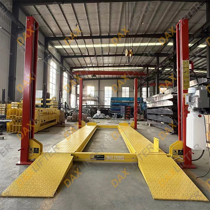 Heavy Duty 5000kg Hydraulic Lifting 4 post Car Parking lift for Garage 3