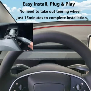 Latest New Gear Stalk Lever Physical Shift Grab Kit D P R Gear Indicator Handle for Tesla New Model 3 YL Y Juniper Easy Install 1